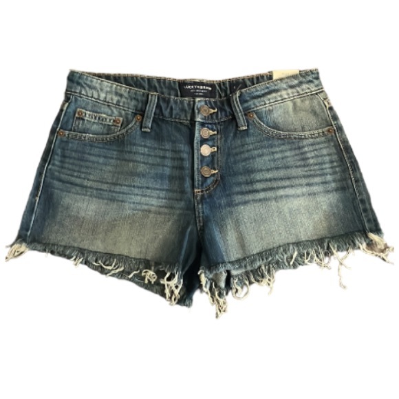 Lucky Brand The Cut-Off Denim Jean Shorts Size 28 - Picture 1 of 16